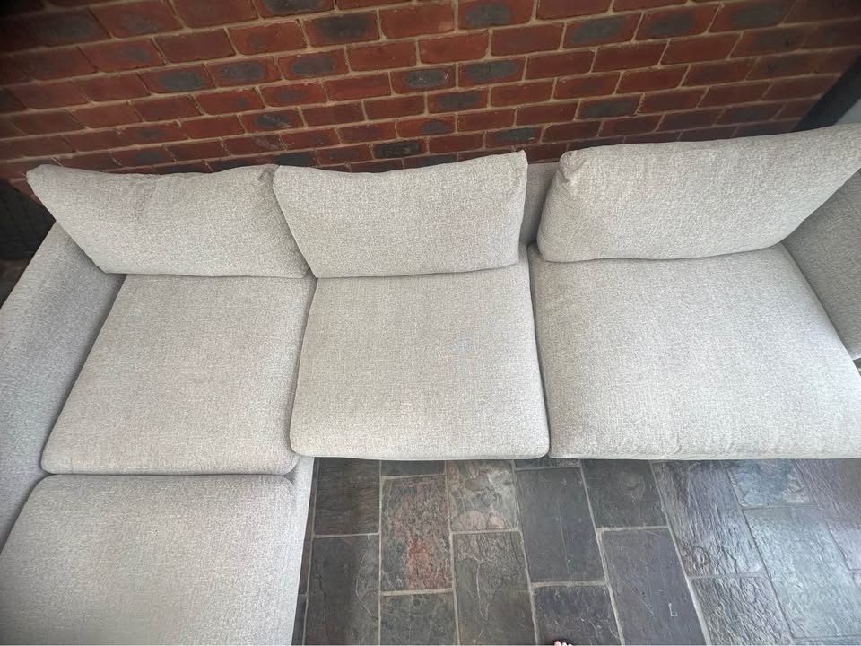 Near-New Light Grey Chaise Sofa photo 5