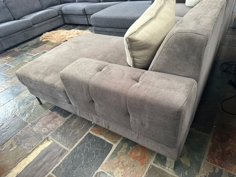 Modern Grey Chaise Sofa photo 2