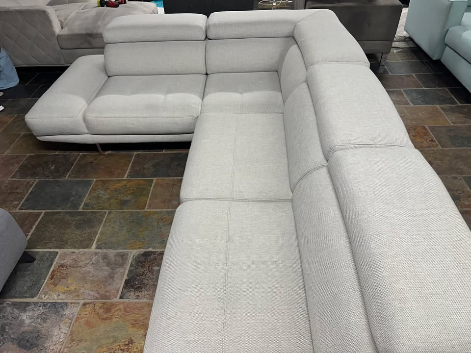Premium Koala Living Sofa – Light Grey Fabric photo 3