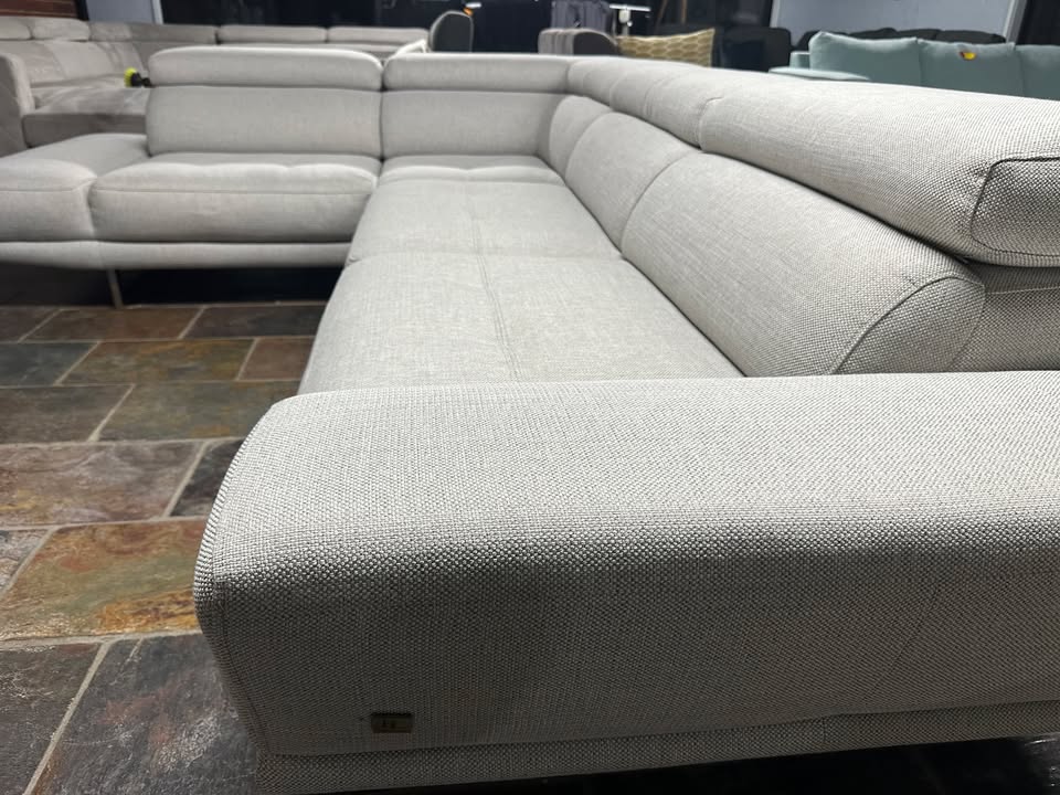 Premium Koala Living Sofa – Light Grey Fabric photo 4