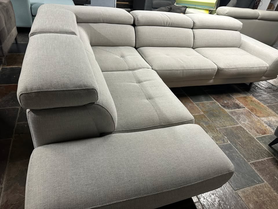 Premium Koala Living Sofa – Light Grey Fabric photo 5