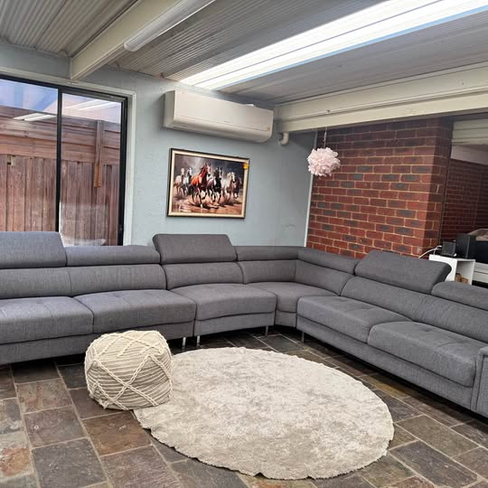 Large Navy Sofa