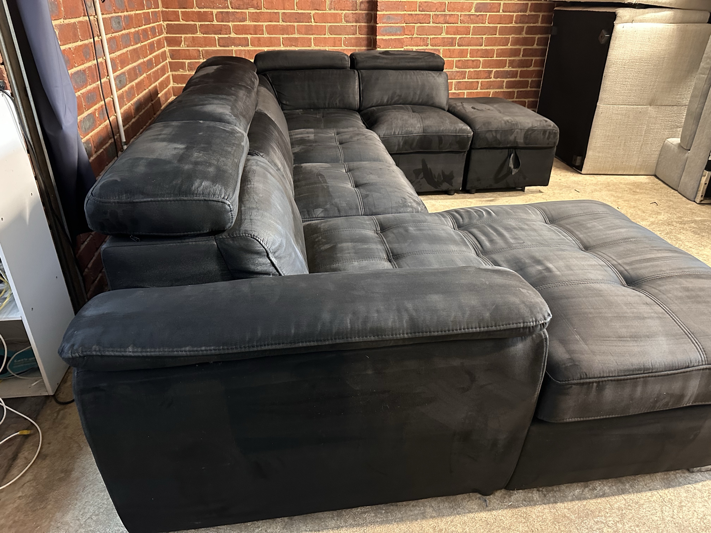 Large U-Shaped Modular Sofa with Storage — Professionally Cleaned photo 8