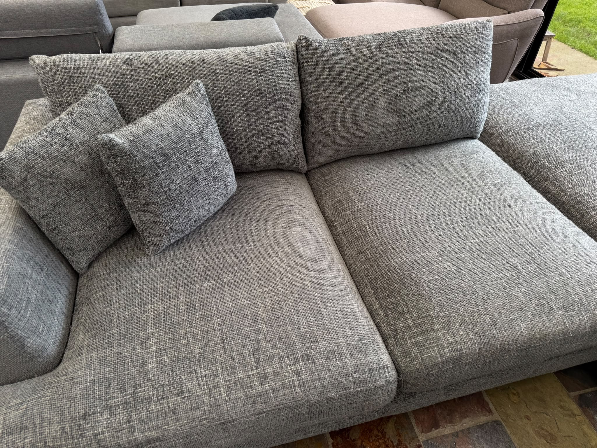 U-Shaped Modular Sofa — Professionally Cleaned photo 7