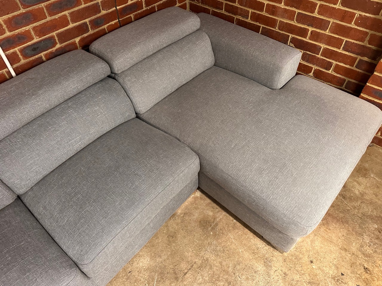 Focus On Furniture U-Shaped Modular Sofa with Chaise — Professionally Cleaned photo 2