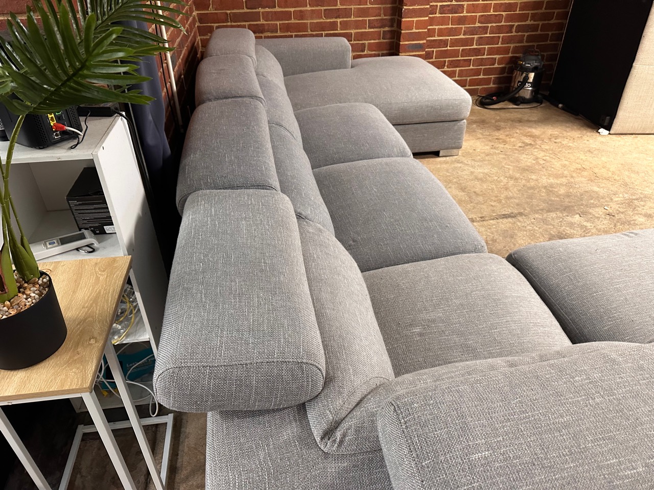 Focus On Furniture U-Shaped Modular Sofa with Chaise — Professionally Cleaned photo 4
