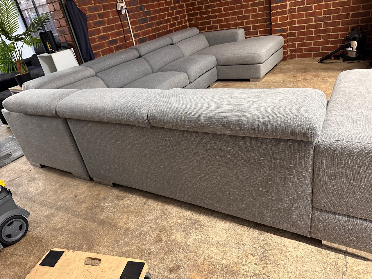 Focus On Furniture U-Shaped Modular Sofa with Chaise — Professionally Cleaned photo 5
