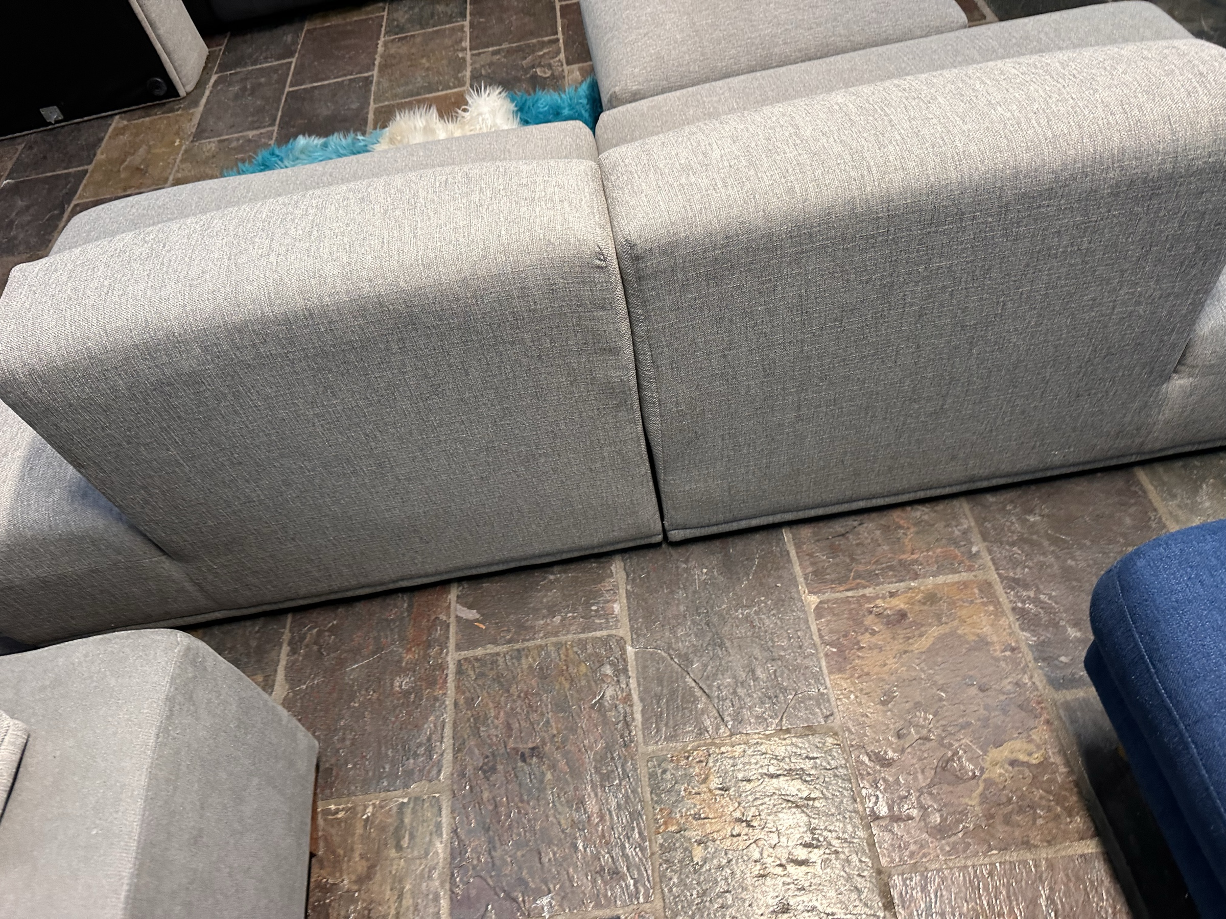2-Seater Modular Sofa with Ottoman — Professionally Cleaned photo 4