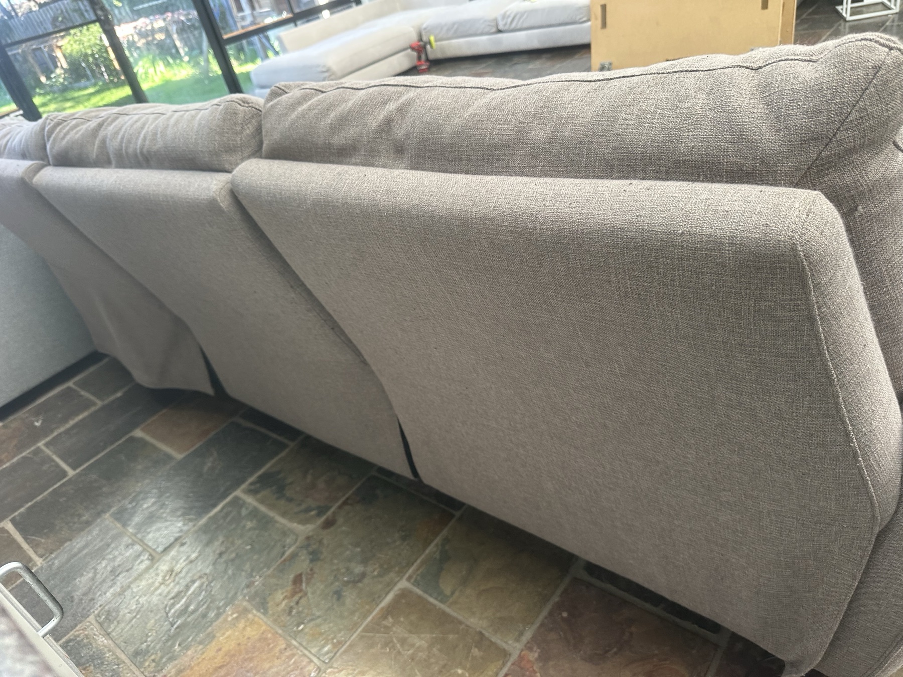 Professionally Cleaned Greige Electric Recliner Sofa with Chaise | Free Delivery* photo 10